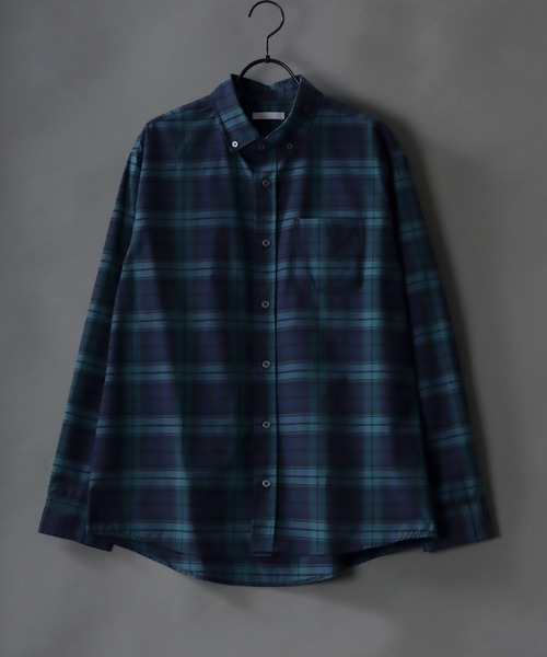 SITRY(シトリー)の「Broadcloth Stripe & Plaid Shirt/ストライプ チェック ブロードシャツ(シャツ/ブラウス・メンズ・ホワイト系その他/ブルー系その他/グレー系その他2/グレー系その他/ブルー系その他2/ブルー系その他3・M/L/LL)」の6枚目の写真