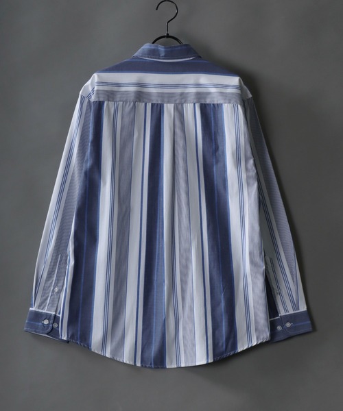SITRY(シトリー)の「Broadcloth Stripe & Plaid Shirt/ストライプ チェック ブロードシャツ(シャツ/ブラウス・メンズ・ホワイト系その他/ブルー系その他/グレー系その他2/グレー系その他/ブルー系その他2/ブルー系その他3・M/L/LL)」の21枚目の写真