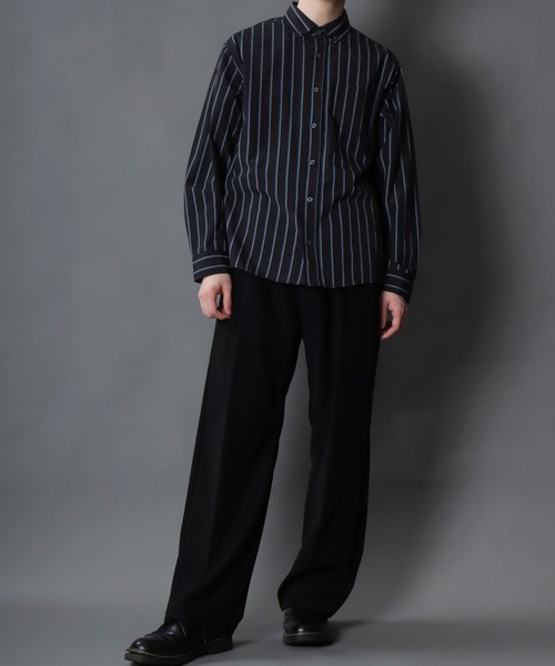 SITRY(シトリー)の「Broadcloth Stripe & Plaid Shirt/ストライプ チェック ブロードシャツ(シャツ/ブラウス・メンズ・ホワイト系その他/ブルー系その他/グレー系その他2/グレー系その他/ブルー系その他2/ブルー系その他3・M/L/LL)」の14枚目の写真