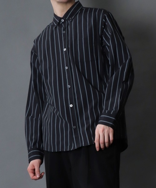 SITRY(シトリー)の「Broadcloth Stripe & Plaid Shirt/ストライプ チェック ブロードシャツ(シャツ/ブラウス・メンズ・ホワイト系その他/ブルー系その他/グレー系その他2/グレー系その他/ブルー系その他2/ブルー系その他3・M/L/LL)」の12枚目の写真