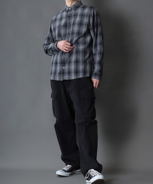 SITRY(シトリー)の「Broadcloth Stripe & Plaid Shirt/ストライプ チェック ブロードシャツ(シャツ/ブラウス・メンズ・ホワイト系その他/ブルー系その他/グレー系その他2/グレー系その他/ブルー系その他2/ブルー系その他3・M/L/LL)」の8枚目の写真