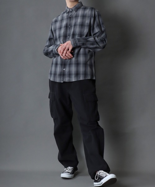 SITRY(シトリー)の「Broadcloth Stripe & Plaid Shirt/ストライプ チェック ブロードシャツ(シャツ/ブラウス・メンズ・ホワイト系その他/ブルー系その他/グレー系その他2/グレー系その他/ブルー系その他2/ブルー系その他3・M/L/LL)」の7枚目の写真