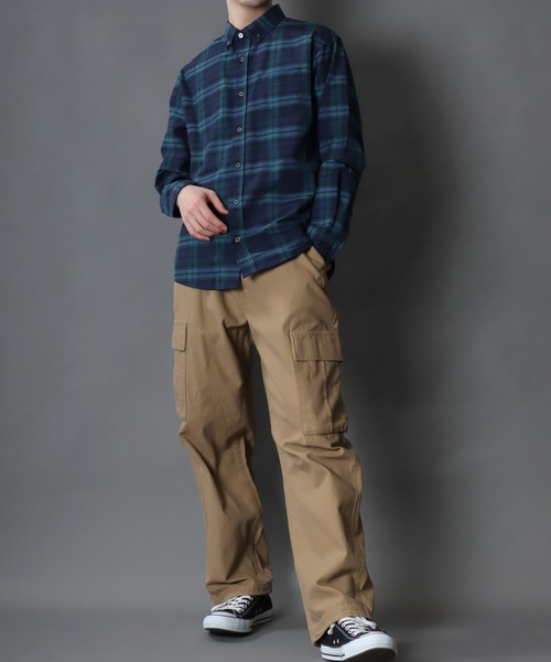 SITRY(シトリー)の「Broadcloth Stripe & Plaid Shirt/ストライプ チェック ブロードシャツ(シャツ/ブラウス・メンズ・ホワイト系その他/ブルー系その他/グレー系その他2/グレー系その他/ブルー系その他2/ブルー系その他3・M/L/LL)」の10枚目の写真