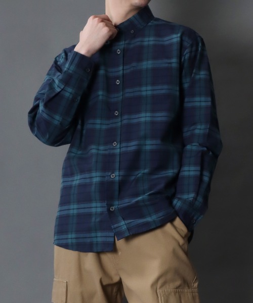 SITRY(シトリー)の「Broadcloth Stripe & Plaid Shirt/ストライプ チェック ブロードシャツ(シャツ/ブラウス・メンズ・ホワイト系その他/ブルー系その他/グレー系その他2/グレー系その他/ブルー系その他2/ブルー系その他3・M/L/LL)」の9枚目の写真
