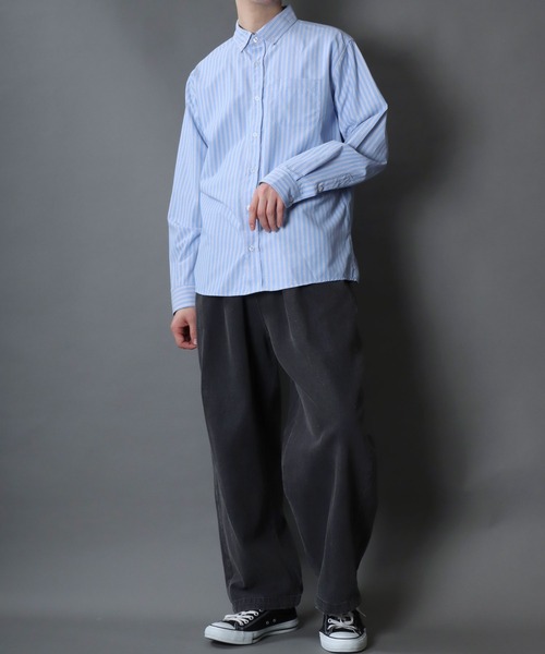 SITRY(シトリー)の「Broadcloth Stripe & Plaid Shirt/ストライプ チェック ブロードシャツ(シャツ/ブラウス・メンズ・ホワイト系その他/ブルー系その他/グレー系その他2/グレー系その他/ブルー系その他2/ブルー系その他3・M/L/LL)」の19枚目の写真
