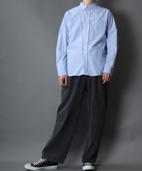 SITRY(シトリー)の「Broadcloth Stripe & Plaid Shirt/ストライプ チェック ブロードシャツ(シャツ/ブラウス・メンズ・ホワイト系その他/ブルー系その他/グレー系その他2/グレー系その他/ブルー系その他2/ブルー系その他3・M/L/LL)」の20枚目の写真