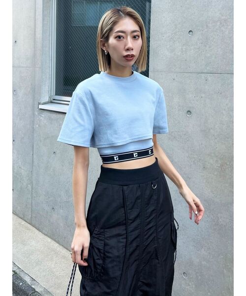 EMODA（エモダ）の「スウィッチングナイロンマキシスカート（スカート・レディース・ブラック/カーキ/グレー・SMALL/MEDIUM）」の13枚目の写真