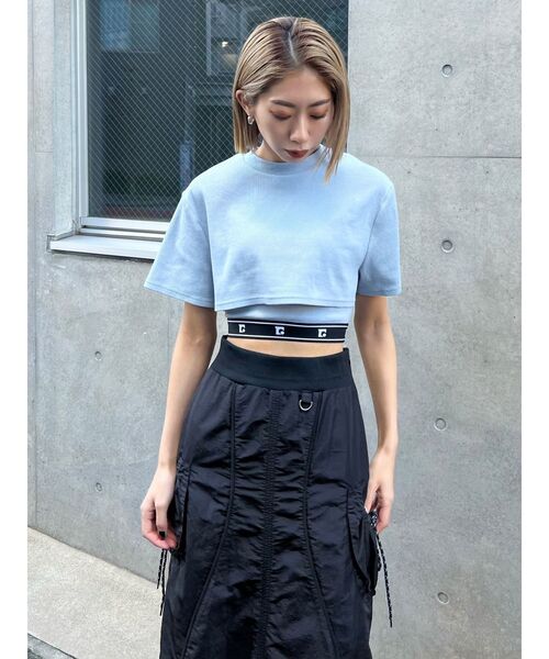 EMODA（エモダ）の「スウィッチングナイロンマキシスカート（スカート・レディース・ブラック/カーキ/グレー・SMALL/MEDIUM）」の12枚目の写真