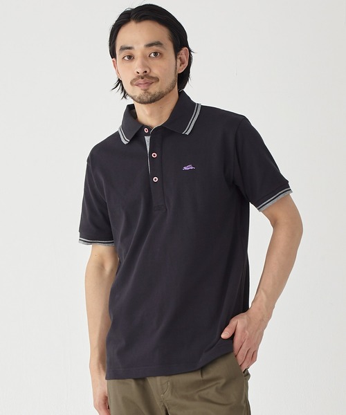 KRIFF MAYER（クリフメイヤー）の「リブラインポロ（ポロシャツ・メンズ・ブラック/ミント/ブルー/ピンク/オフホワイト/グレー/ネイビー/ダークグリーン/ターコイズブルー・LARGE/X-LARGE/SMALL/MEDIUM）」の3枚目の写真