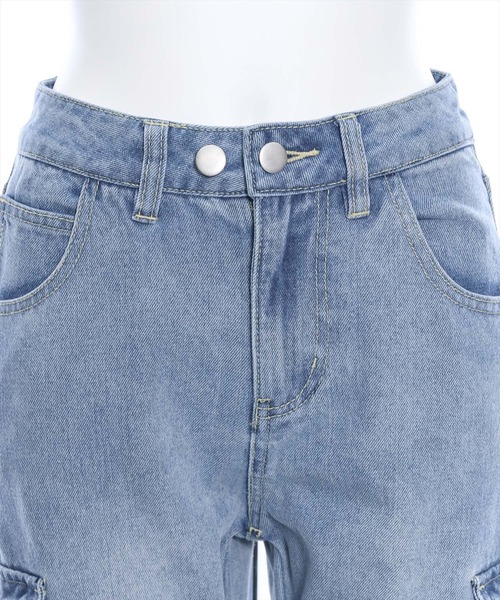 clear（クリア）の「カーゴフレアデニムパンツ≪2024AW≫（デニムパンツ・レディース・ブラック/ライトブルー・S/M）」の7枚目の写真