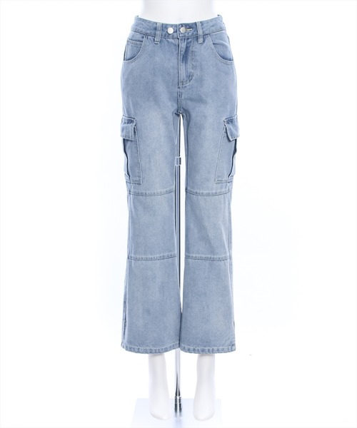 clear（クリア）の「カーゴフレアデニムパンツ≪2024AW≫（デニムパンツ・レディース・ブラック/ライトブルー・S/M）」の17枚目の写真