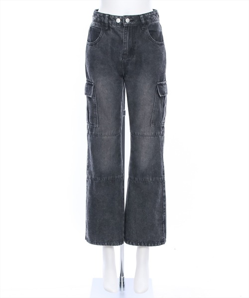 clear（クリア）の「カーゴフレアデニムパンツ≪2024AW≫（デニムパンツ・レディース・ブラック/ライトブルー・S/M）」の18枚目の写真
