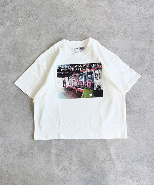 Life Support Products（ライフサポートプロダクツ）の「【COTTON from U.S.A】ビックシルエットフォトプリントTシャツ（80～150cm）（Tシャツ/カットソー・キッズ・ブラック系1/ホワイト系4/ブラック系3/ホワイト系1/ホワイト系2/ブラック系5/ホワイト系3/ブラック系2/ホワイト系5/ブラック系4・80/90/95/100/110/120/130/140/150）」の5枚目の写真