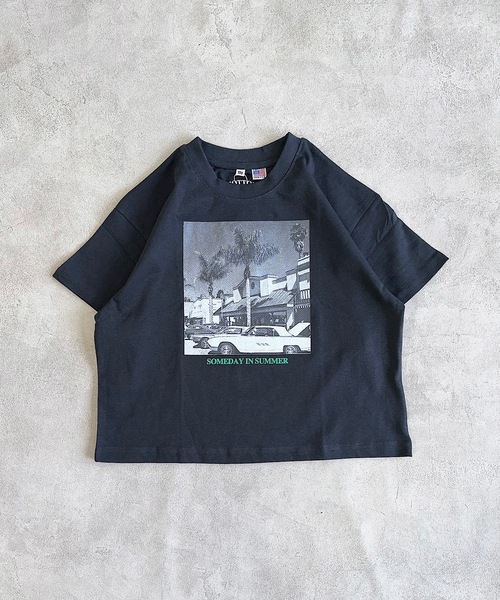 Life Support Products（ライフサポートプロダクツ）の「【COTTON from U.S.A】ビックシルエットフォトプリントTシャツ（80～150cm）（Tシャツ/カットソー・キッズ・ブラック系1/ホワイト系4/ブラック系3/ホワイト系1/ホワイト系2/ブラック系5/ホワイト系3/ブラック系2/ホワイト系5/ブラック系4・80/90/95/100/110/120/130/140/150）」の9枚目の写真