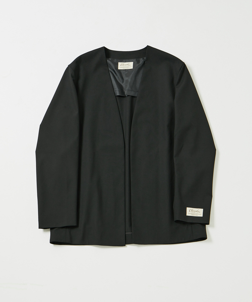 【最終価格】ノーカラー イージー ジャケット / シーズンレス ADAM ET ROPE'（アダムエロペ）の「オーバーサイズ ノーカラー