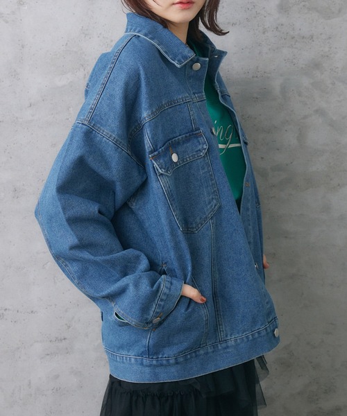 希少✨　23区 ♡大きいサイズ♡ デニムジャケット　ベルト　サイズ46 3XL 大きいサイズ 美品 23区Denim 希少サイズ 濃紺 デニムジャケット