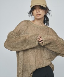 GALLARDAGALANTE | ワイドストライプメッシュニット(ニット/セーター)