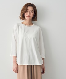 YECCA VECCA | ラウンドヘム7分袖Tee(Tシャツ/カットソー)