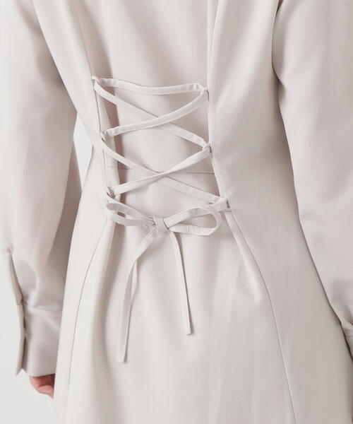 N.(N. Natural Beauty Basic)(エヌエヌナチュラルビューティーベーシック)の「◆【WEB限定】ウエストタックキーネックワンピース(ワンピース・レディース・ブラック系その他/オフホワイト/ベージュ/グリーン・SMALL/MEDIUM)」の16枚目の写真
