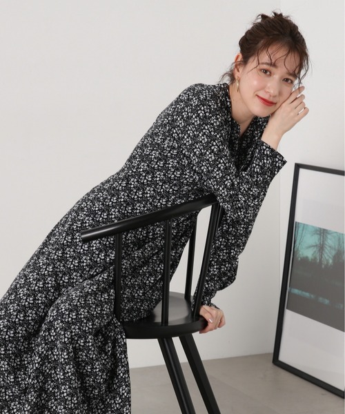 N.(N. Natural Beauty Basic)(エヌエヌナチュラルビューティーベーシック)の「◆【WEB限定】ウエストタックキーネックワンピース(ワンピース・レディース・ブラック系その他/オフホワイト/ベージュ/グリーン・SMALL/MEDIUM)」の20枚目の写真