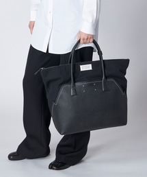 直営店▲Maison Margiela▲5AC shopping large Black Leather Large 5AC Shopping Bag | Maison Margiela