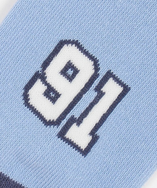 XLARGE KIDS(エクストララージキッズ)の「カレッジロゴソックス(ソックス/靴下・キッズ・グレー/ブルー/レッド・19-21cm/17-19cm/15-17cm/13-15cm)」の8枚目の写真