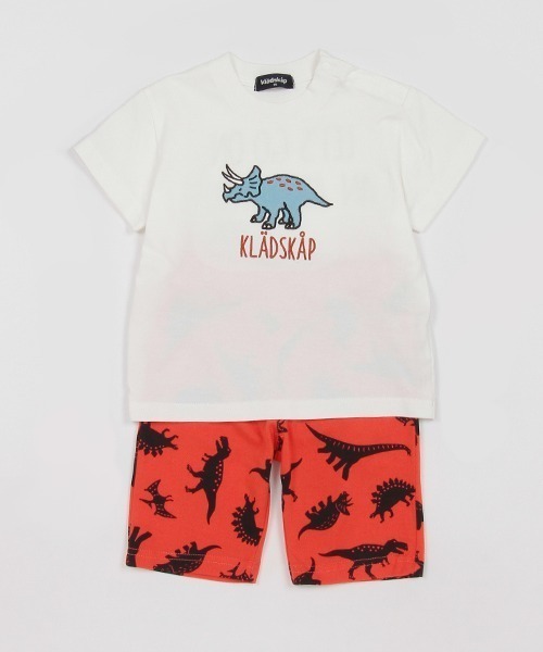 セール】恐竜半袖セットアップ（Tシャツ/カットソー）｜kladskap 
