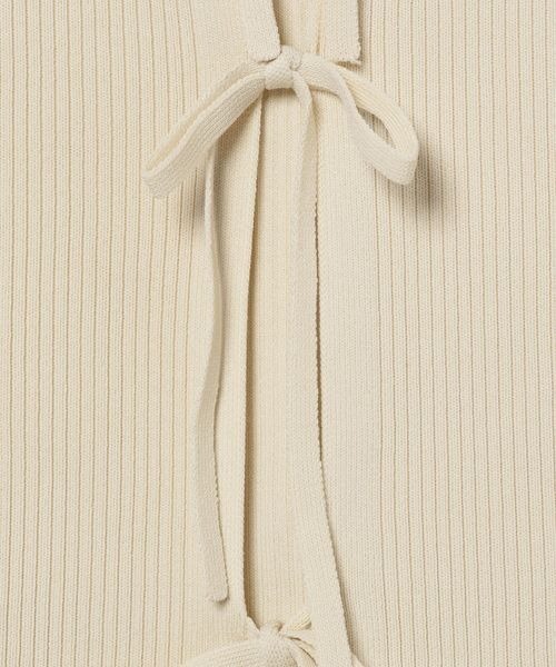 JEANASIS（ジーナシス）の「12G 2WAYリボンベスト/114150（ベスト・レディース・アイボリー/チャコールグレー/ブラック・FREE）」の11枚目の写真