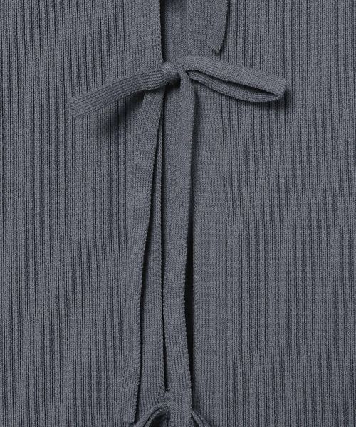 JEANASIS（ジーナシス）の「12G 2WAYリボンベスト/114150（ベスト・レディース・アイボリー/チャコールグレー/ブラック・FREE）」の13枚目の写真