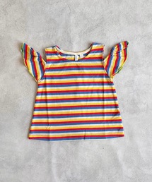 CALMIA | 梨地オフショルダーカットソー（90～150cm）(Tシャツ/カットソー)