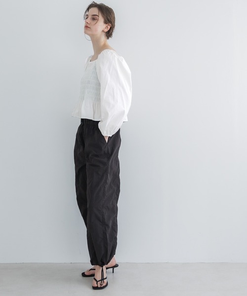 coca（coca）（コカ）の「【WEB限定セール】シャーリングブラウス（シャツ/ブラウス・レディース・ホワイト/ブラック・L/M）」の9枚目の写真