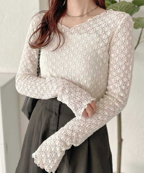 apres jour clair】2WAYレーストップス【ZOZOTOWN限定アイテム