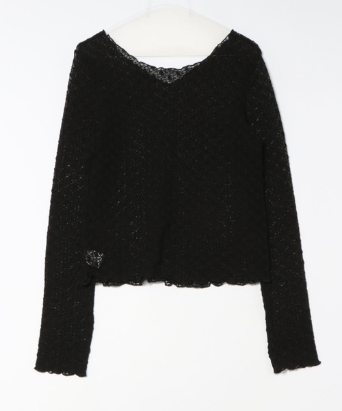 apres jour clair（アプレジュールクレア）の「【apres jour clair】2WAYレーストップス【ZOZOTOWN限定アイテム】（Tシャツ/カットソー・レディース・アイボリー/ブラック・フリー/X-LARGE）」の15枚目の写真