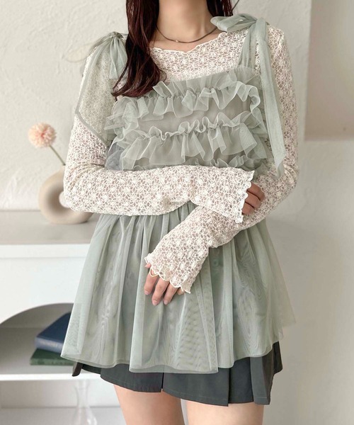 apres jour clair】2WAYレーストップス【ZOZOTOWN限定アイテム