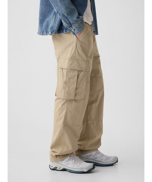 GAP(ギャップ)の「リップストップ バギーカーゴパンツ(カーゴパンツ・メンズ・ベージュ・L/M/S/XS/XL)」の9枚目の写真