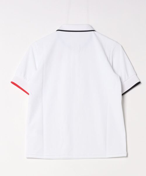 le coq sportif（ルコックスポルティフ）の「ルコックスポルティフ  ヘランカサンスクリーン 半袖ポロシャツ（ポロシャツ・レディース・ホワイト/ネイビー・M/S/XL/L）」の3枚目の写真