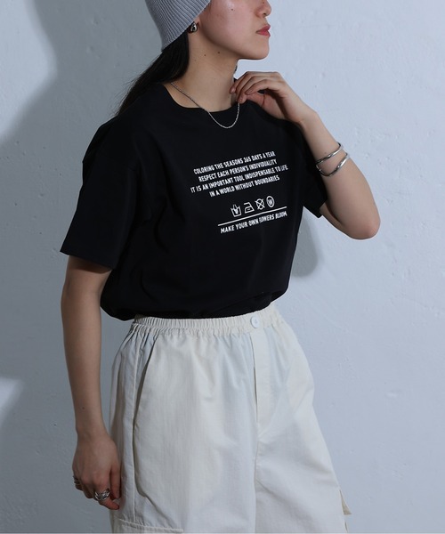 COLONY 2139（コロニートゥーワンスリーナイン）の「コンパクトプリントTシャツ（Tシャツ/カットソー・レディース・ブラック/ホワイト系その他/オフホワイト・FREE）」の12枚目の写真