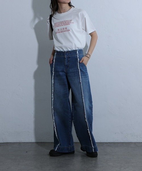 COLONY 2139（コロニートゥーワンスリーナイン）の「コンパクトプリントTシャツ（Tシャツ/カットソー・レディース・ブラック/ホワイト系その他/オフホワイト・FREE）」の10枚目の写真