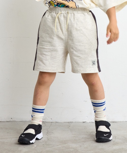 Life Support Products(ライフサポートプロダクツ)の「サイドラインカットショートパンツ(80~150cm)(その他パンツ・キッズ・チャコール/イエロー/パープル/レッド/オフホワイト/カーキ・80/90/95/100/110/120/130/140/150)」の8枚目の写真