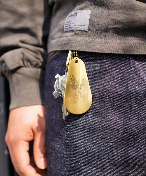 Schott(ショット)の「Schott/ショット/BRASS SHOEHORN/ブラス シューホーン(キーホルダー・メンズ・ゴールド・F)」の1枚目の写真