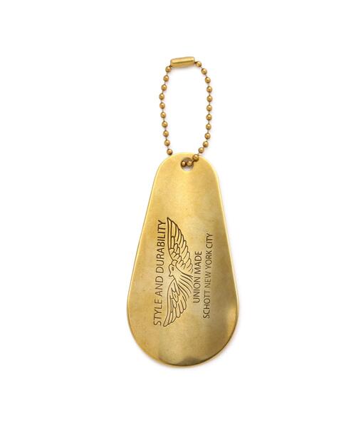 Schott(ショット)の「Schott/ショット/BRASS SHOEHORN/ブラス シューホーン(キーホルダー・メンズ・ゴールド・F)」の3枚目の写真