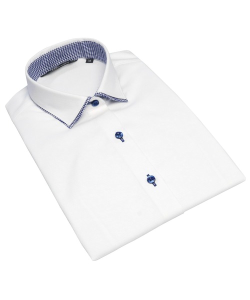 TOKYO SHIRTS(トウキョウシャツ)の「透け防止 形態安定ノーアイロン ワイド 7分袖ビジネスワイシャツ(ビジネスシャツ・レディース・ホワイト・LL/L/XL/M/S)」の1枚目の写真