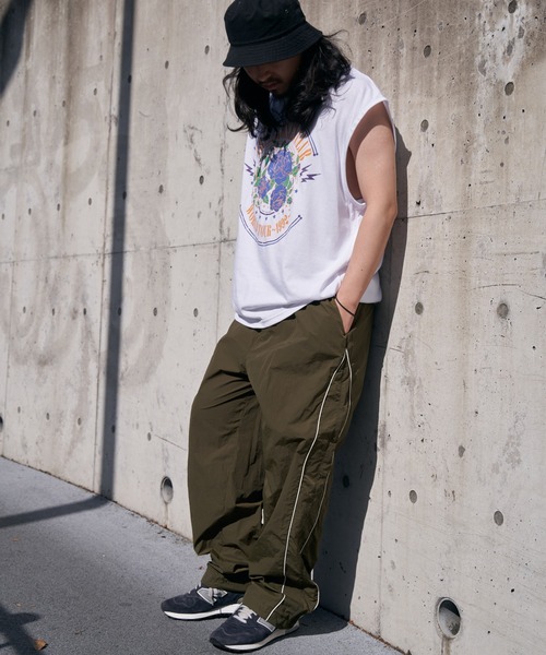 VENCEEXCHANGE（ヴァンスエクスチェンジ）の「パイピングナイロンパンツ（その他パンツ・メンズ・ライトグレー/ブラック/グリーン系・L/M）」の18枚目の写真