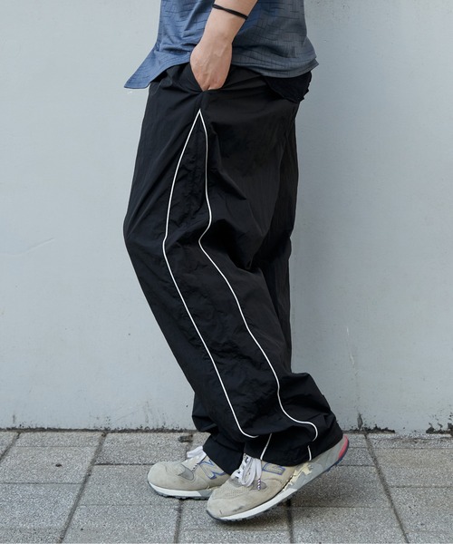 Evisen ナイロンピンタックパンツ Evisen ナイロンピンタックパンツΩ