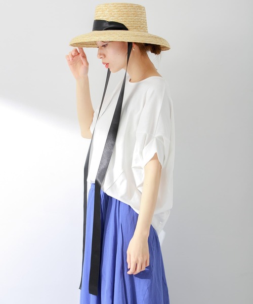 URBAN RESEARCH Sonny Label（アーバンリサーチサニーレーベル）の「『WEB限定』『吸水速乾/UVカット』クールタッチドルマンプルオーバー（Tシャツ/カットソー・レディース・グレー系その他/ミント/オフホワイト/ブラック・FREE）」の16枚目の写真