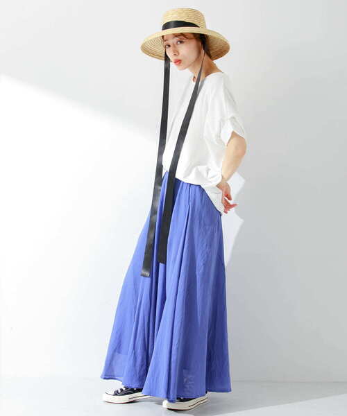 URBAN RESEARCH Sonny Label（アーバンリサーチサニーレーベル）の「『WEB限定』『吸水速乾/UVカット』クールタッチドルマンプルオーバー（Tシャツ/カットソー・レディース・グレー系その他/ミント/オフホワイト/ブラック・FREE）」の20枚目の写真