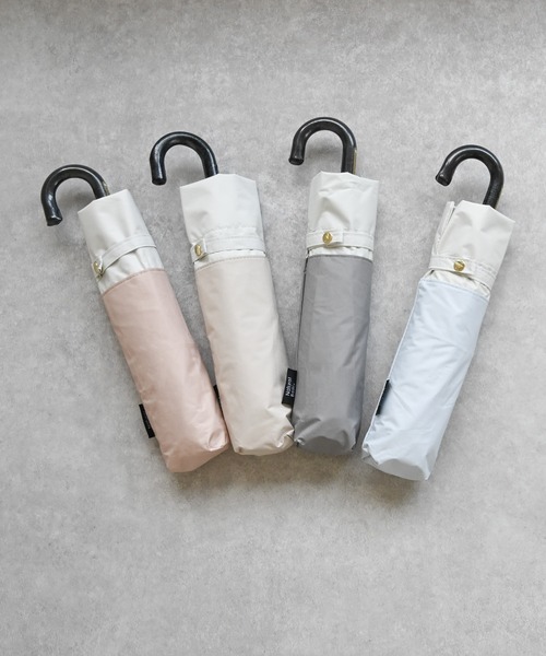 晴雨兼用 バイカラー折りたたみ傘（折りたたみ傘）｜An+u（アンユー