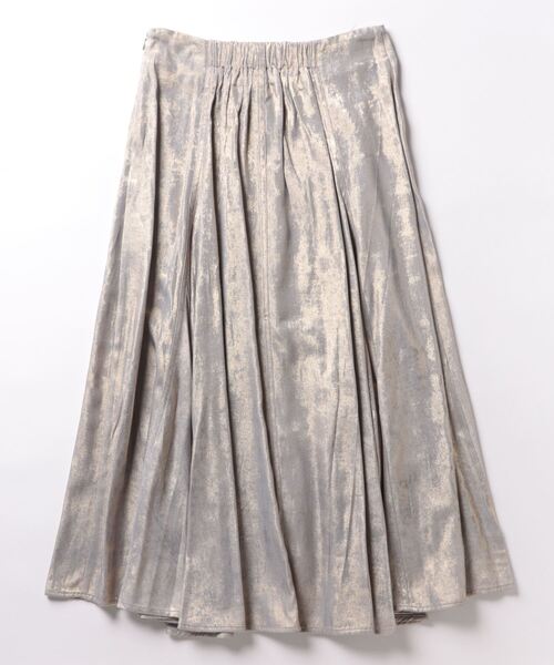 socolla（ソコラ）の「ラメステッチパネルフレアスカート≪手洗い可能≫（スカート・レディース・シルバー系その他/ゴールド系その他・M）」の11枚目の写真