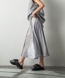 socolla（ソコラ）の「ラメステッチパネルフレアスカート≪手洗い可能≫（スカート）」