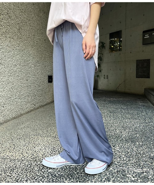 anap mimpi(アナップミンピ)の「ユルテロラフワイドパンツ(その他パンツ・レディース・ネイビー/カーキ/ブラック・FREE)」の3枚目の写真